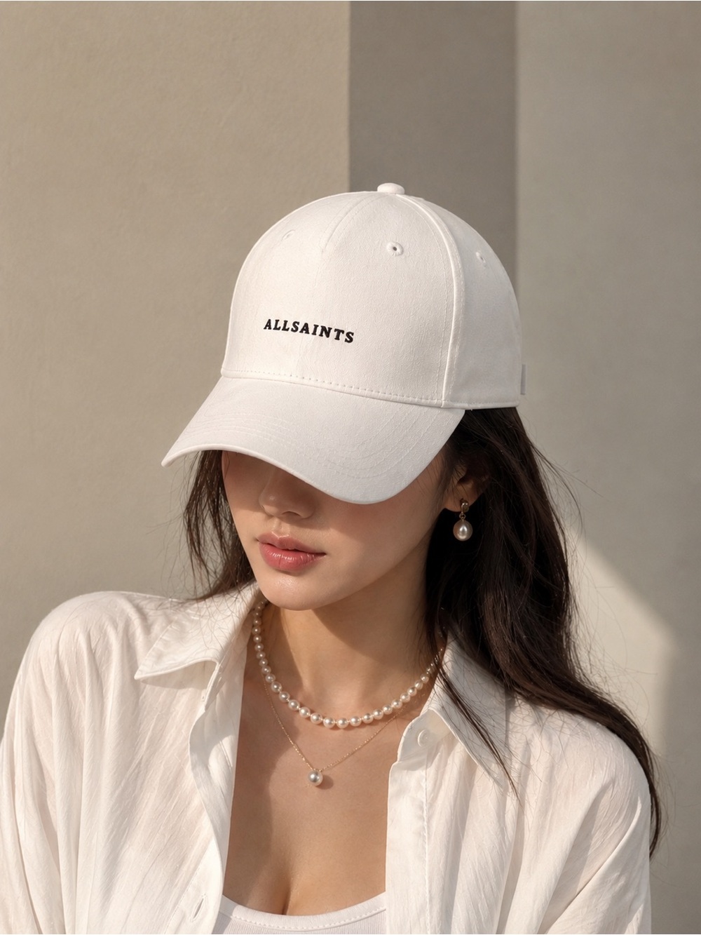 AllSaints Theo basketball cap